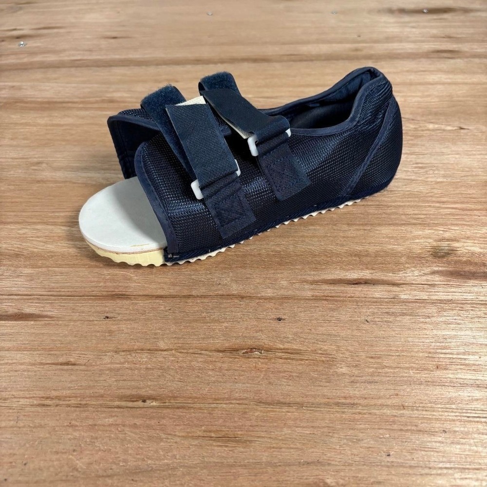 Post Op Surgical‎ Shoe Medical Walking Boot Adjustable Mesh Navy Blue Medium